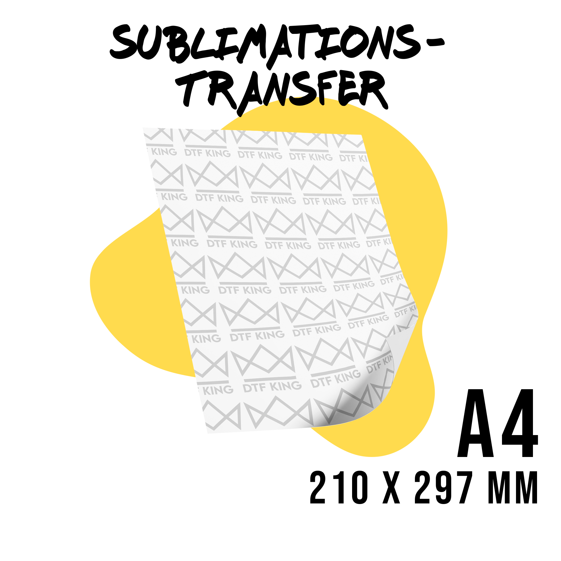Sublimationstransfer DIN A4 für Polyestertextilien