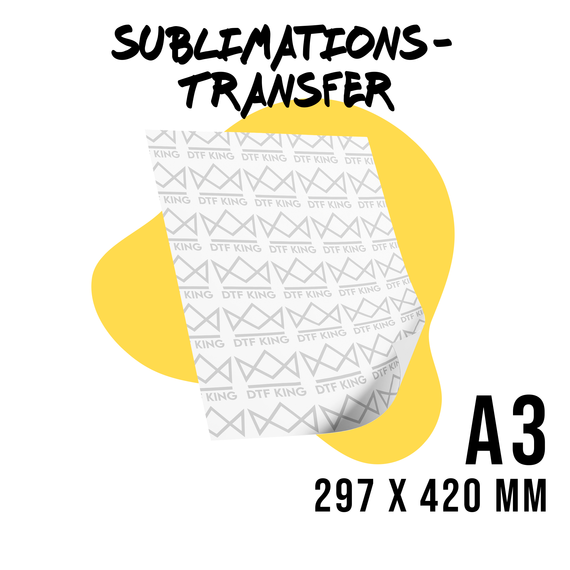 Sublimationstransfer DIN A3 für großflächige Motive auf Polyester