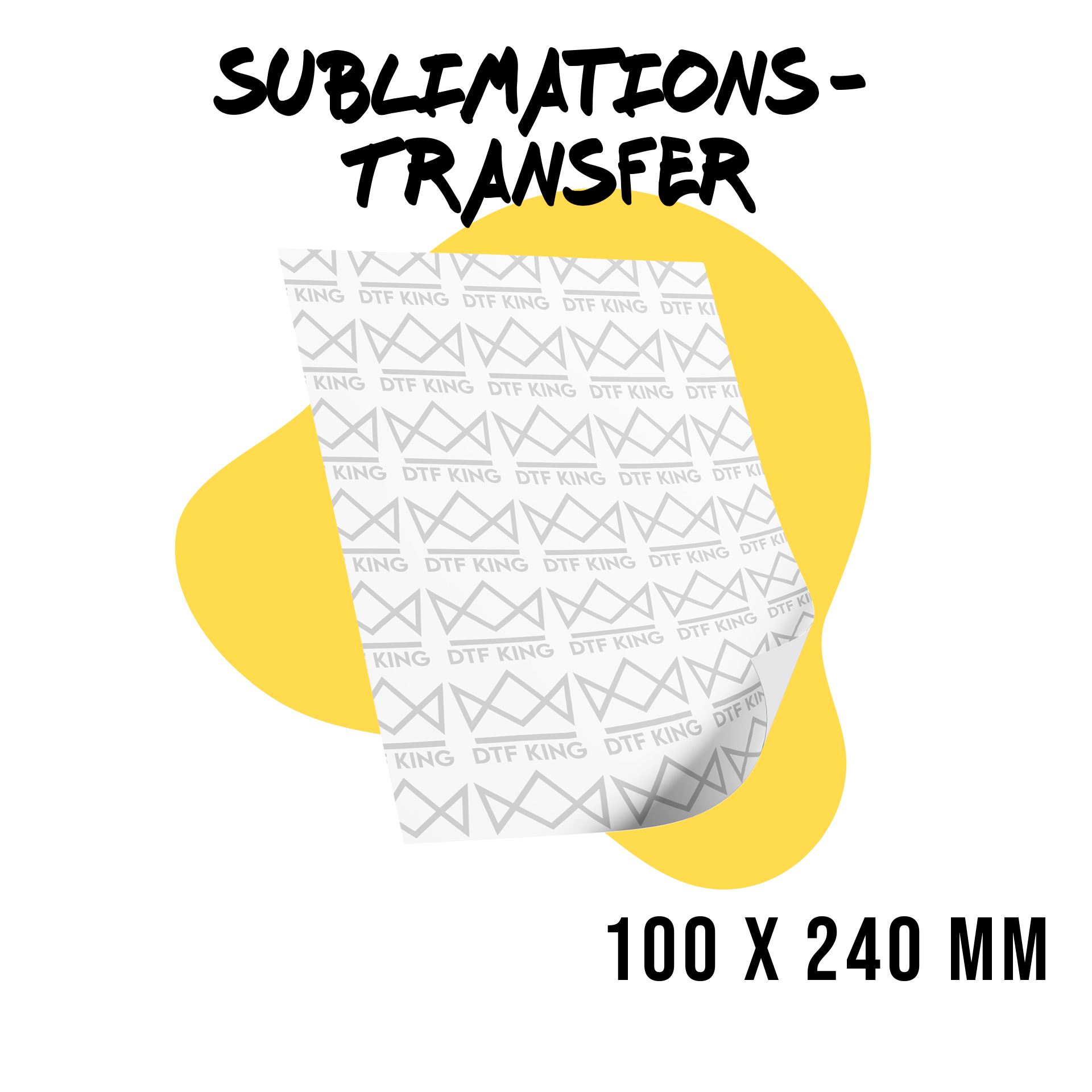 Sublimationstransfer 100 x 240 mm als Tassenwickel