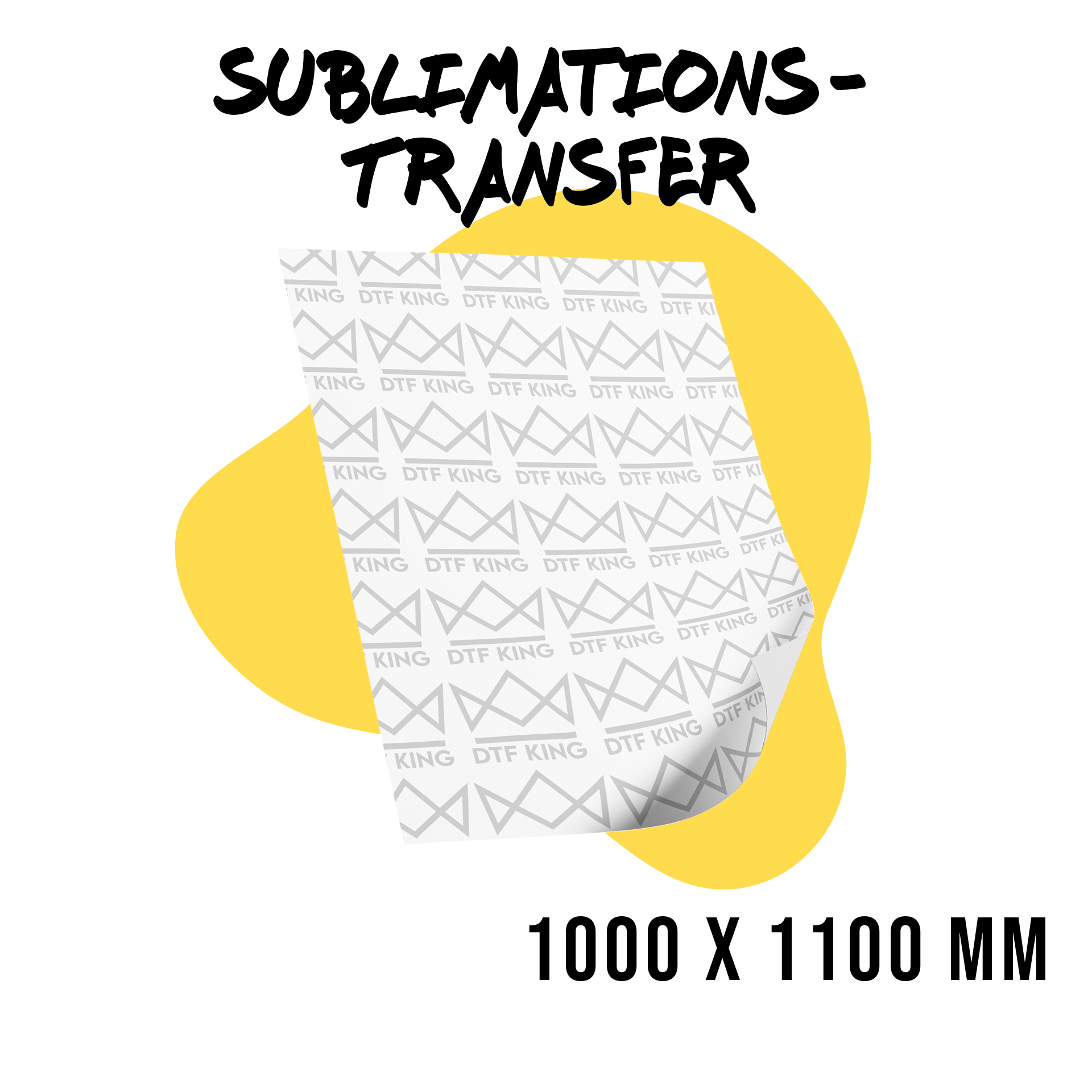 Sublimationstransfer 1000 x 1100 mm für Fahnen und Großmotive