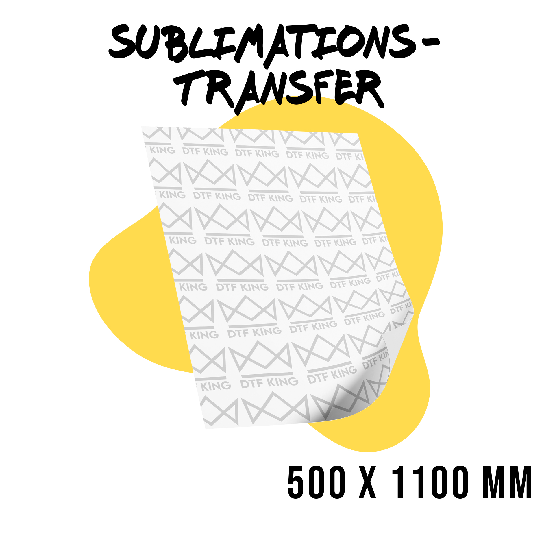 Sublimationstransfer 500 x 1100 mm als Serienbogen