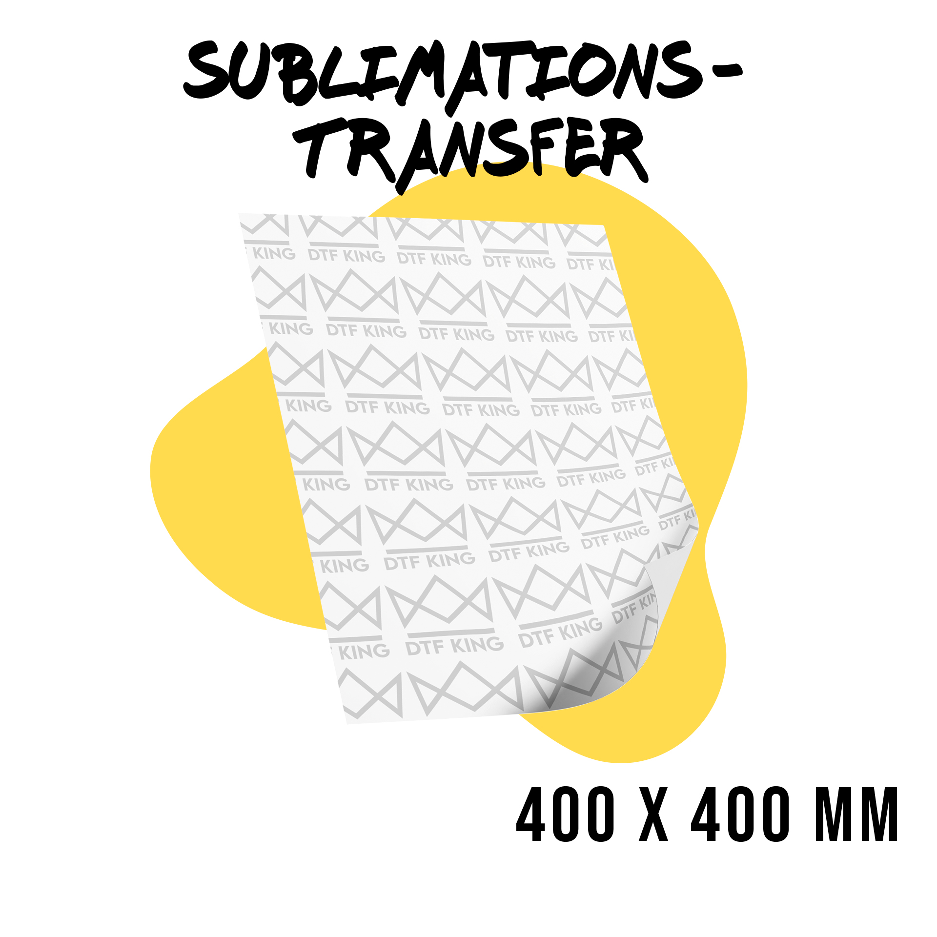 Sublimationstransfer 400 x 400 mm für Kissenhüllen