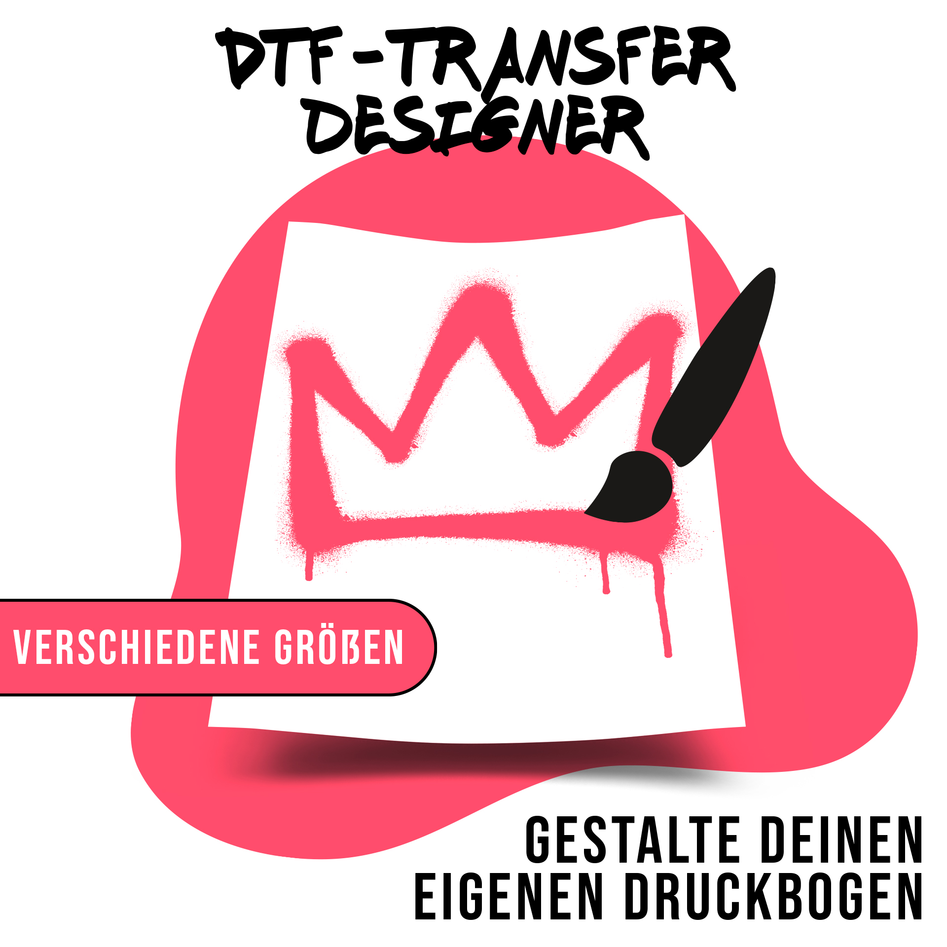 DTF-Gangsheet 560 x 2000 mm als großer Sammelbogen für Serien
